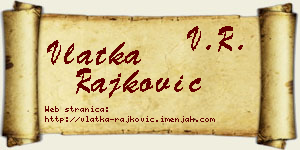 Vlatka Rajković vizit kartica